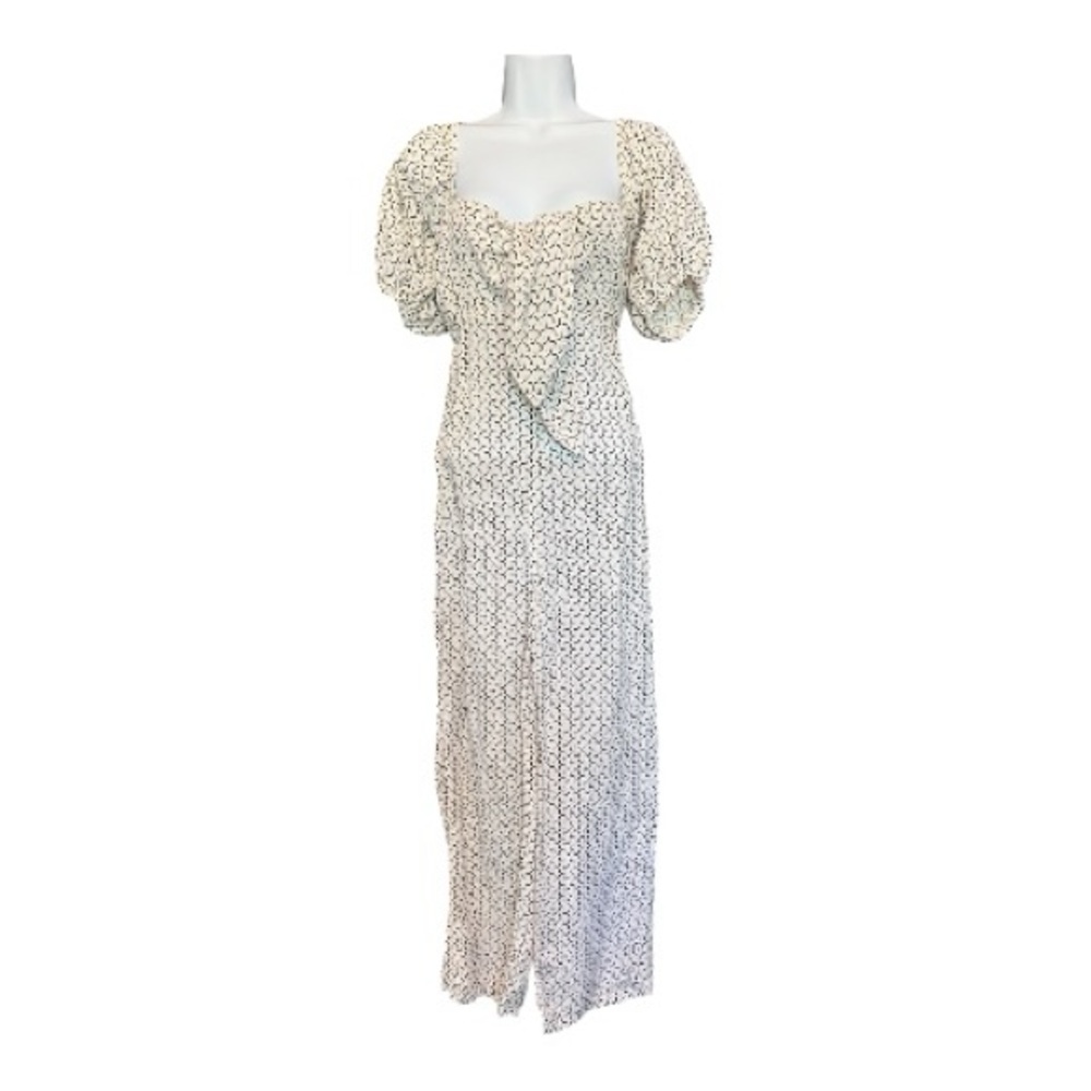🆕 🤍🌿 NWOT BILLABONG x Sincerely Jules “Shout It Out” Puff Sleeve Jumpsuit | Sz S - Picture 3 of 11
